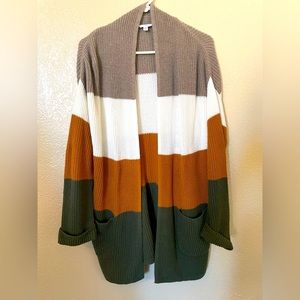 *NEW* Striped EXTRA SMALL Cardigan from Time and Tru with pockets